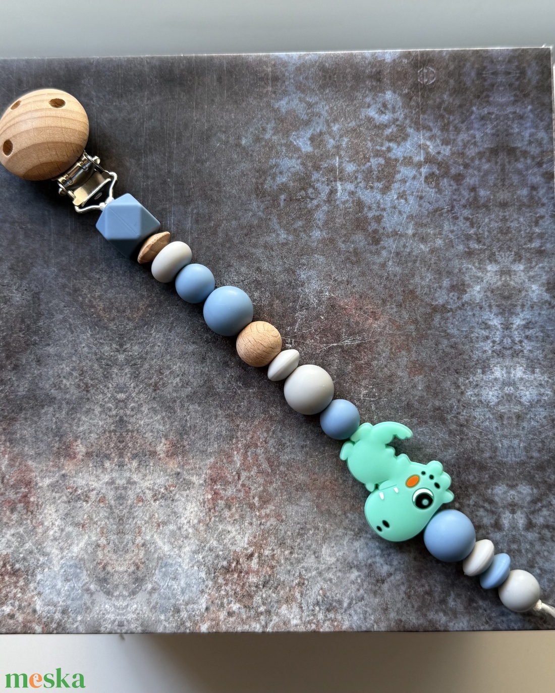 Cumilánc #18 dínós - baba - mama - baba játékok - cumilánc - Meska.hu