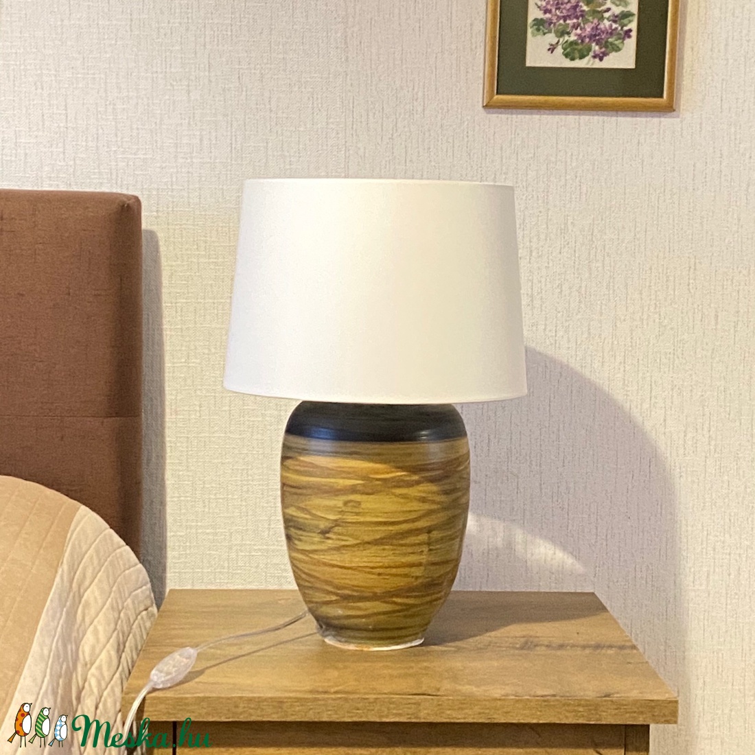 Egyedi esztali lámpa - Kerámia asztali lámpa - otthon & lakás - lámpa - asztali lámpa - Meska.hu