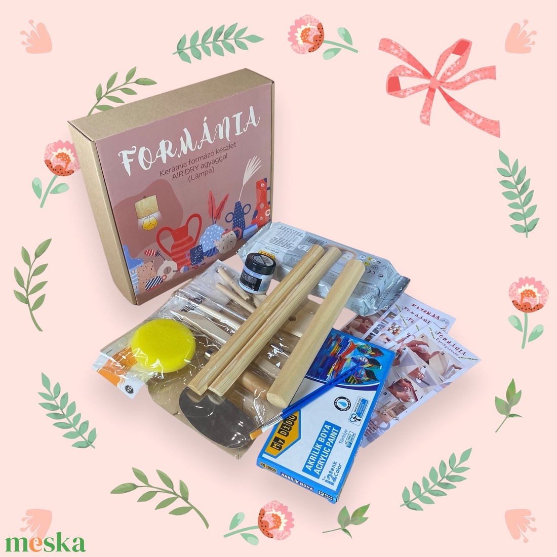 Formánia agyagozó doboz szett - óra - diy (csináld magad) - egységcsomag - Meska.hu Formánia agyagozó doboz szett - óra - diy (csináld magad) - egységcsomag - Meska.hu