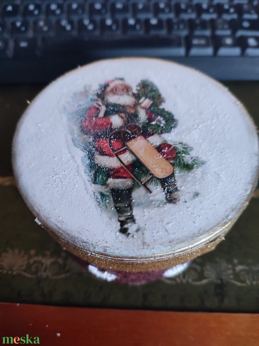 Bonbonos dobozka - karácsony - adventi díszek - adventi asztaldísz - Meska.hu