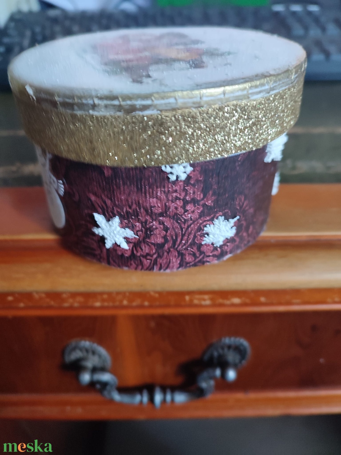 Bonbonos dobozka - karácsony - adventi díszek - adventi asztaldísz - Meska.hu