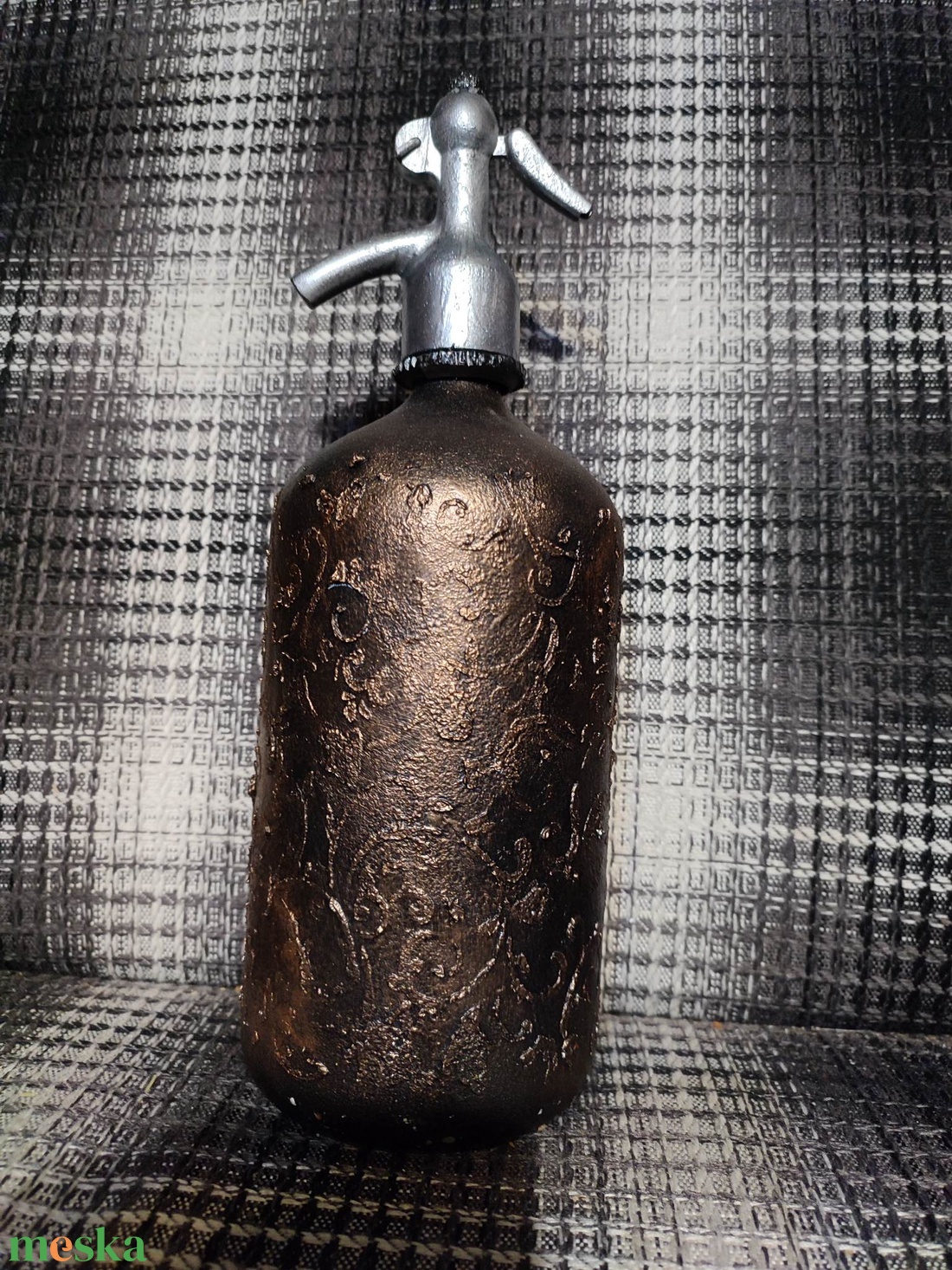 Retró szódásüveg - karácsony - karácsonyi lakásdekoráció - karácsonyi lakásdíszek - Meska.hu