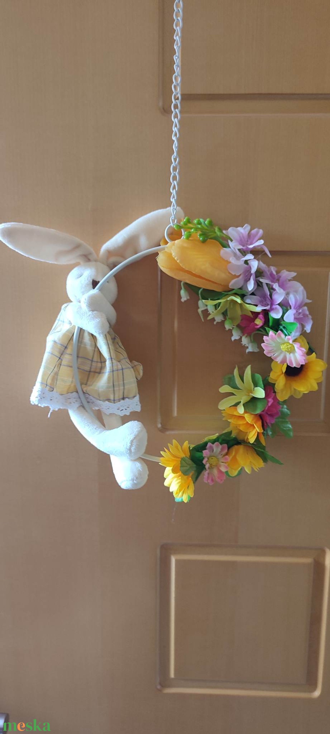 Húsvéti kopogtató - otthon & életmód - dekoráció - ajtó- és ablak dekoráció - ajtódísz & kopogtató - Meska.hu