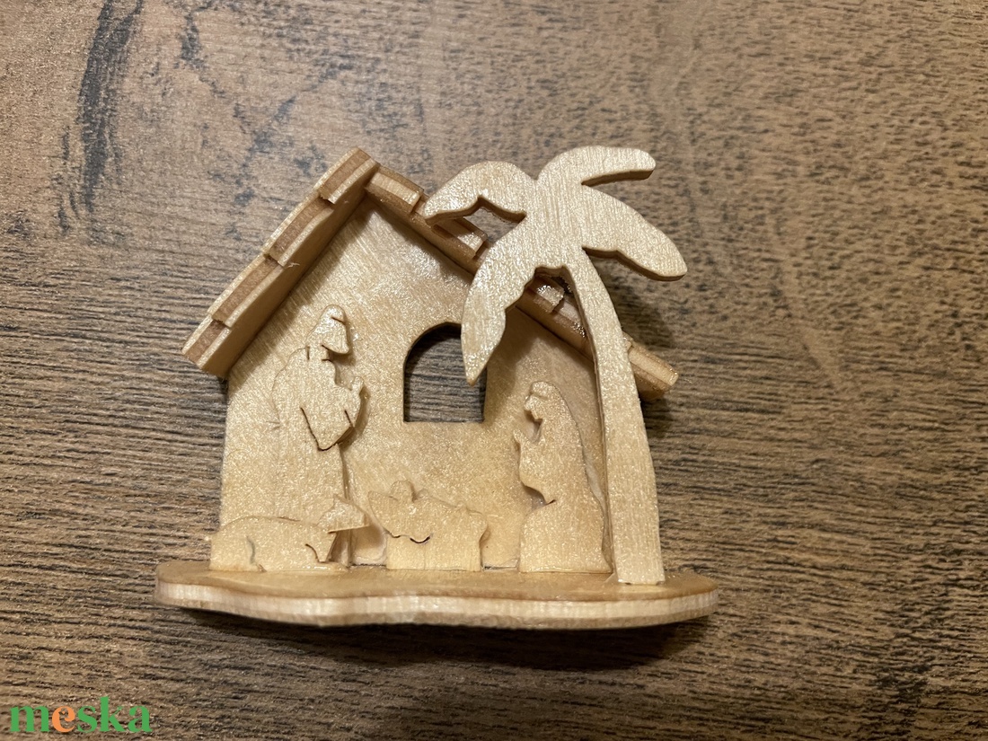 Mini betlehem  - karácsony - karácsonyi lakásdekoráció - karácsonyi lakásdíszek - Meska.hu