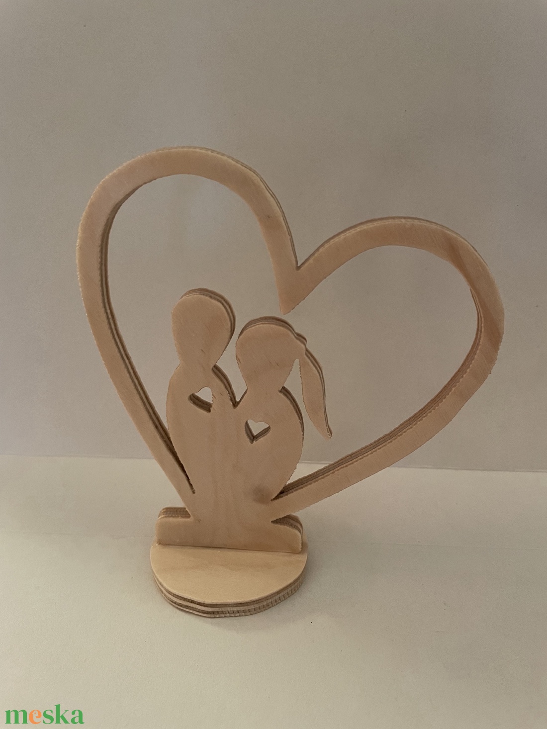 Szívbe pár asztaldísz - otthon & életmód - dekoráció - asztal és polc dekoráció - asztaldísz - Meska.hu