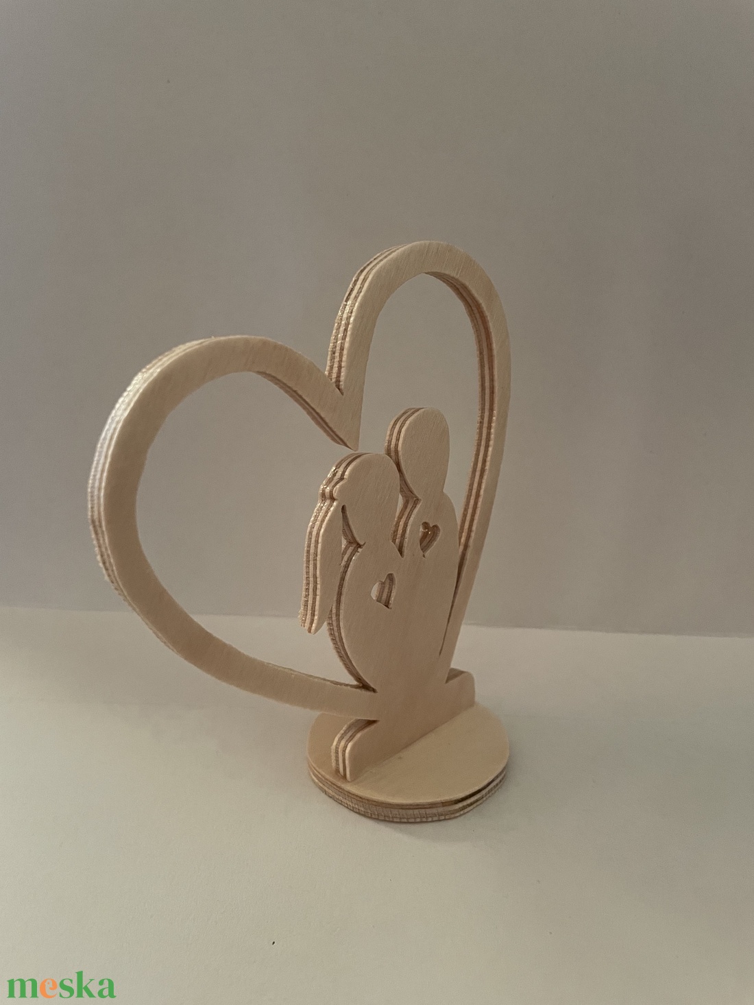 Szívbe pár asztaldísz - otthon & életmód - dekoráció - asztal és polc dekoráció - asztaldísz - Meska.hu