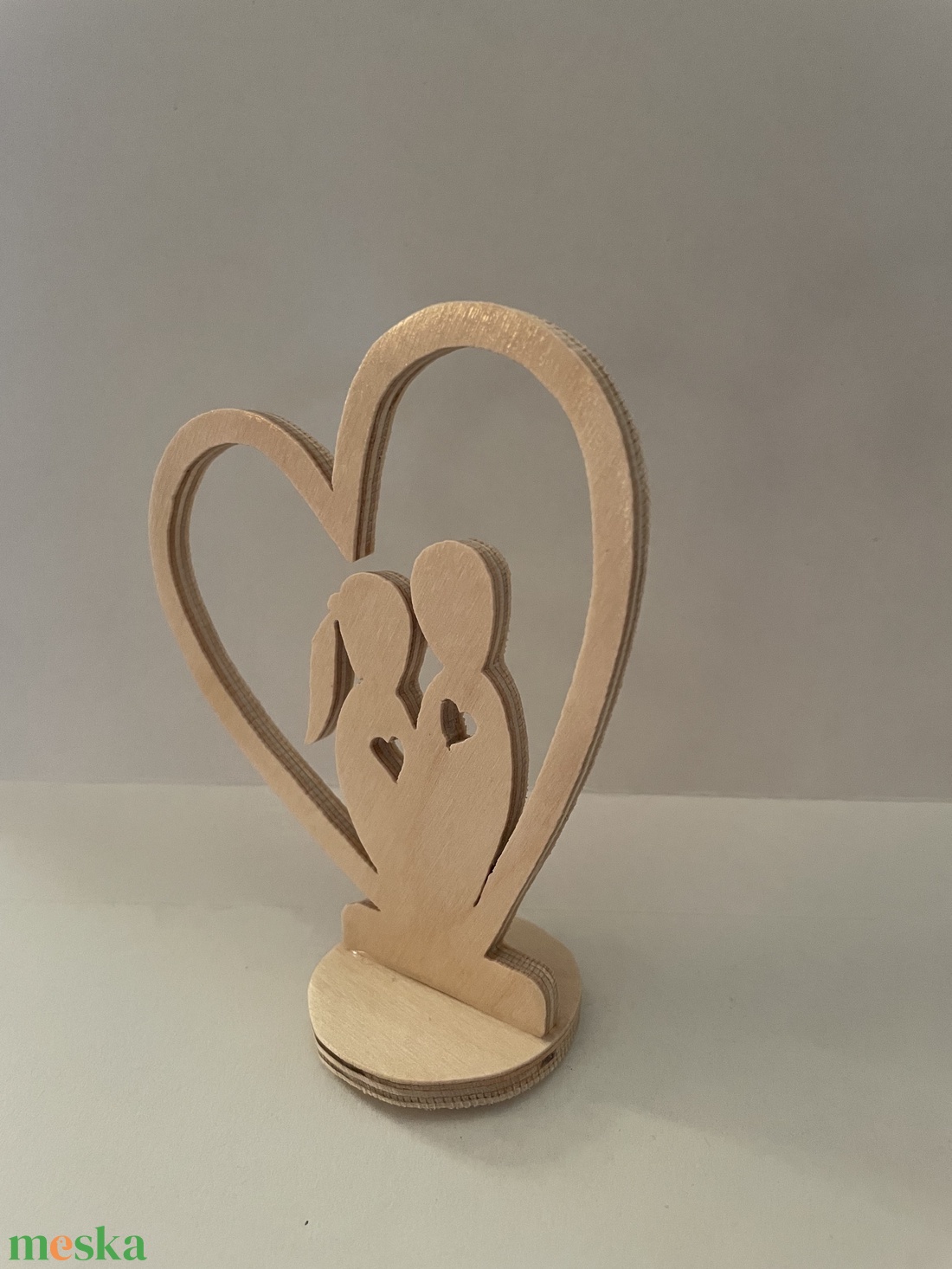 Szívbe pár asztaldísz - otthon & életmód - dekoráció - asztal és polc dekoráció - asztaldísz - Meska.hu