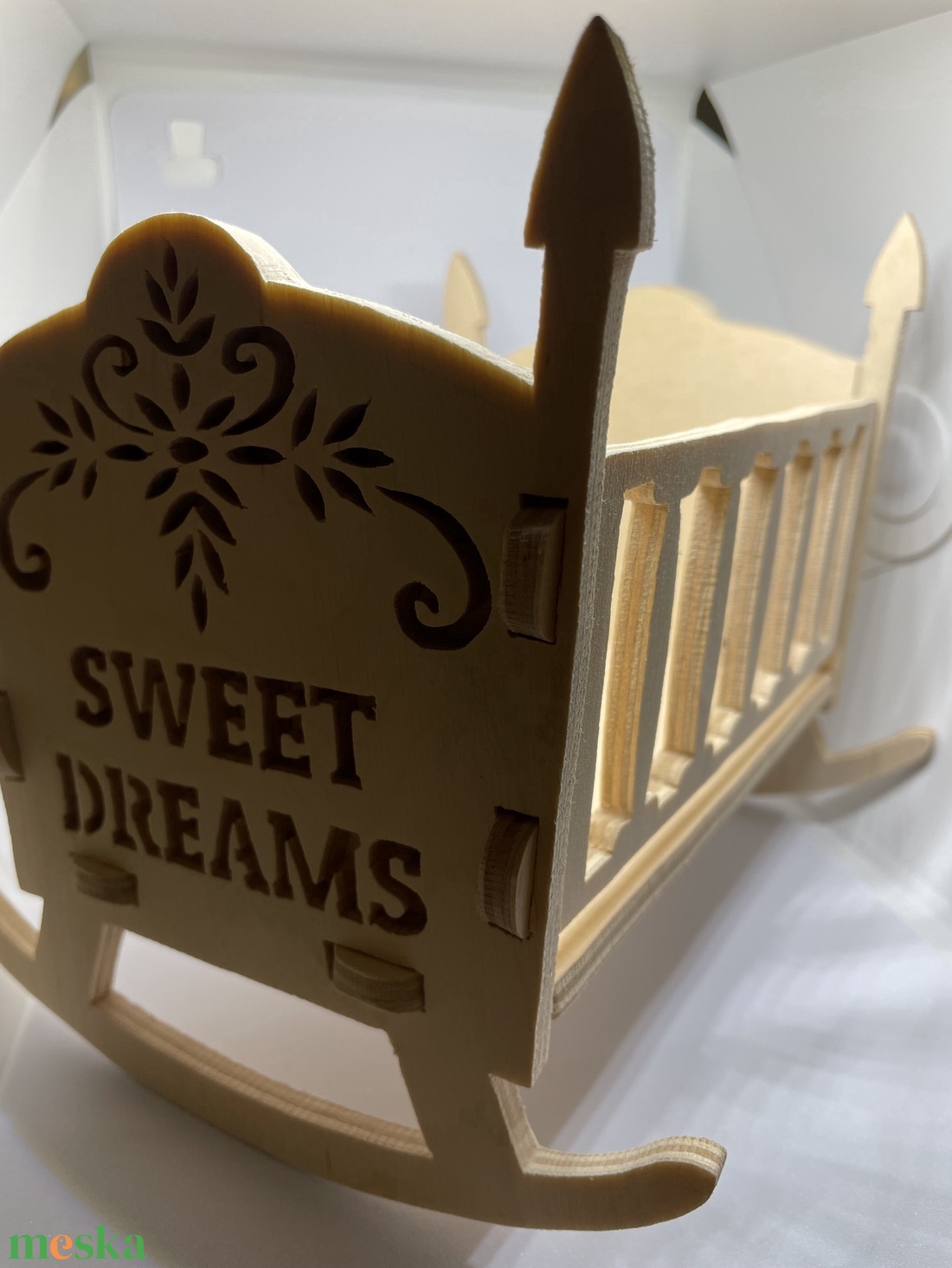 Baba játék kis bölcső  - játék & sport - baba & babaház - baba - Meska.hu