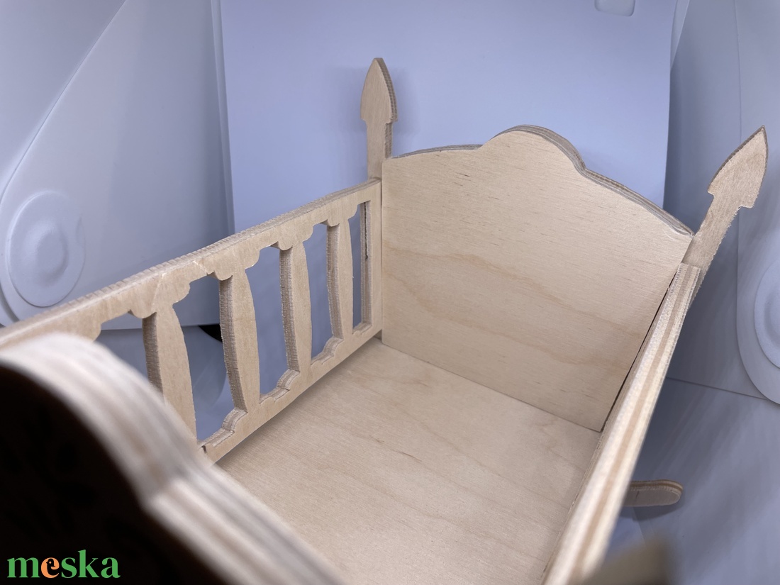 Baba játék kis bölcső  - játék & sport - baba & babaház - baba - Meska.hu