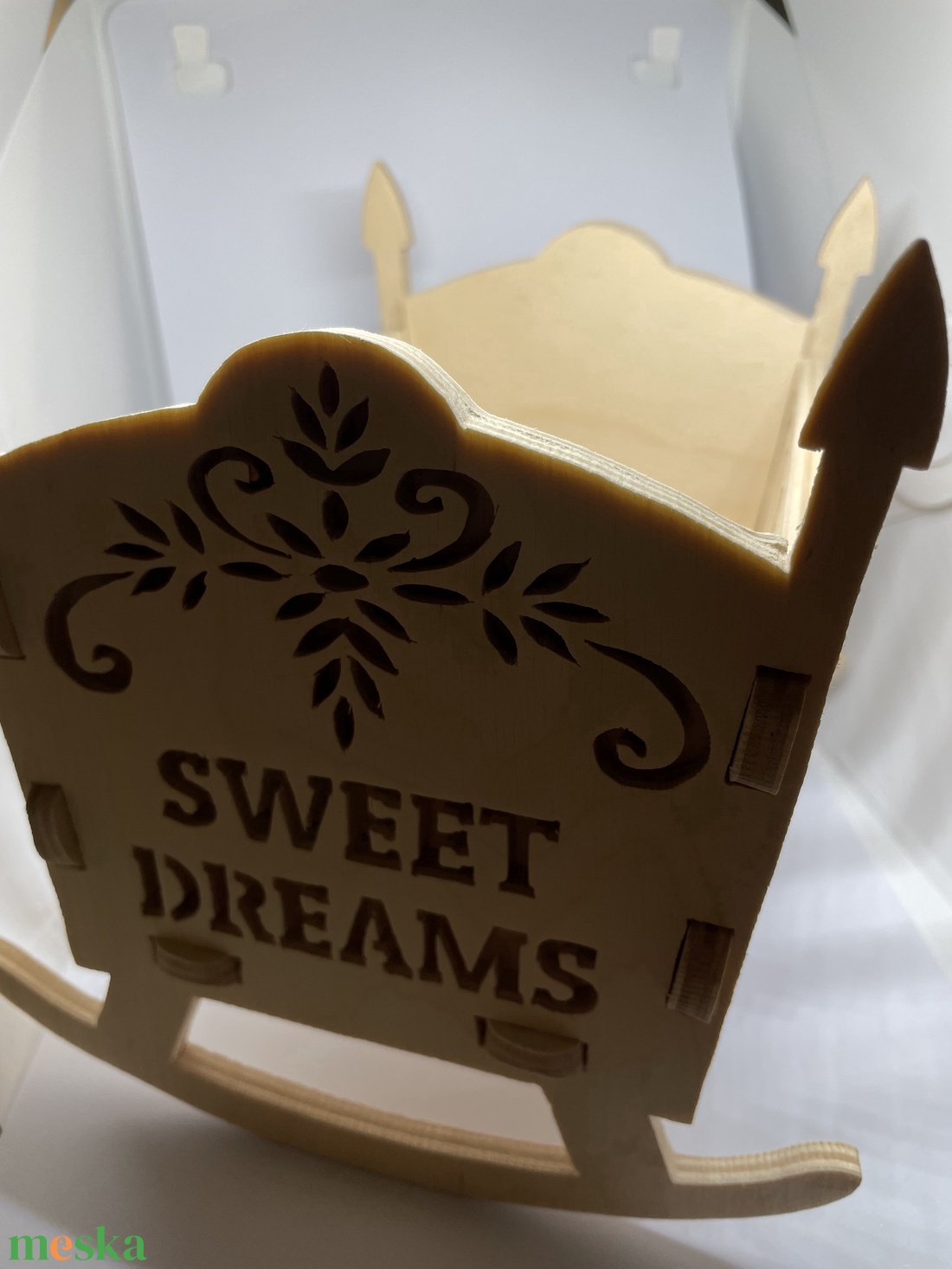 Baba játék kis bölcső  - játék & sport - baba & babaház - baba - Meska.hu