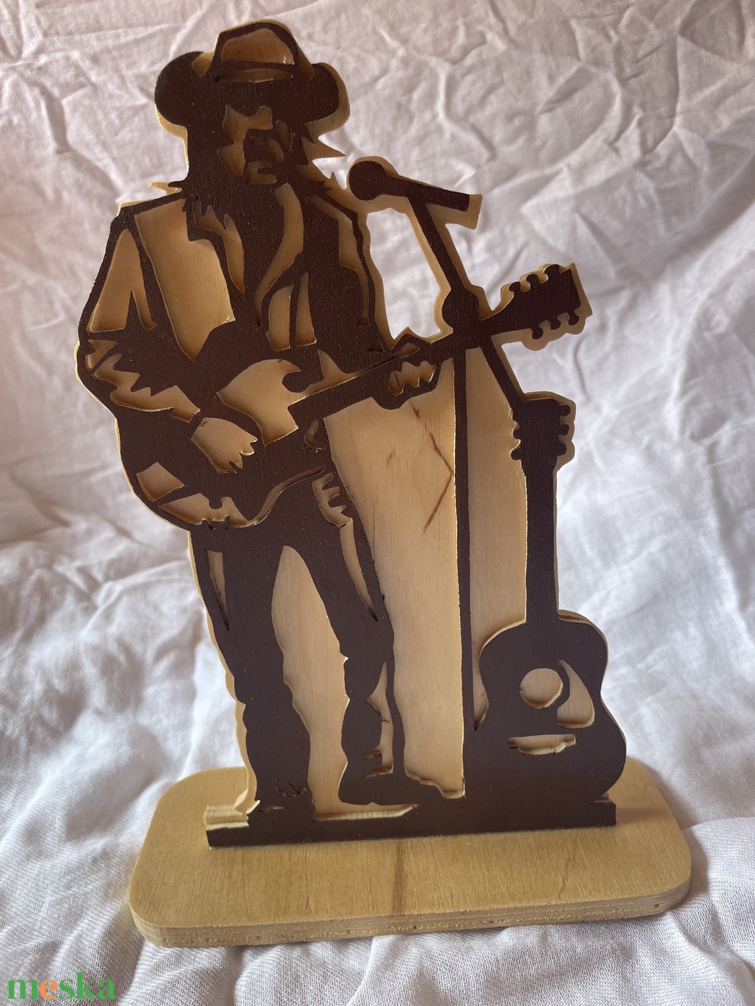 Country zenész portré asztaldísz - esküvő - dekoráció - asztaldísz - Meska.hu