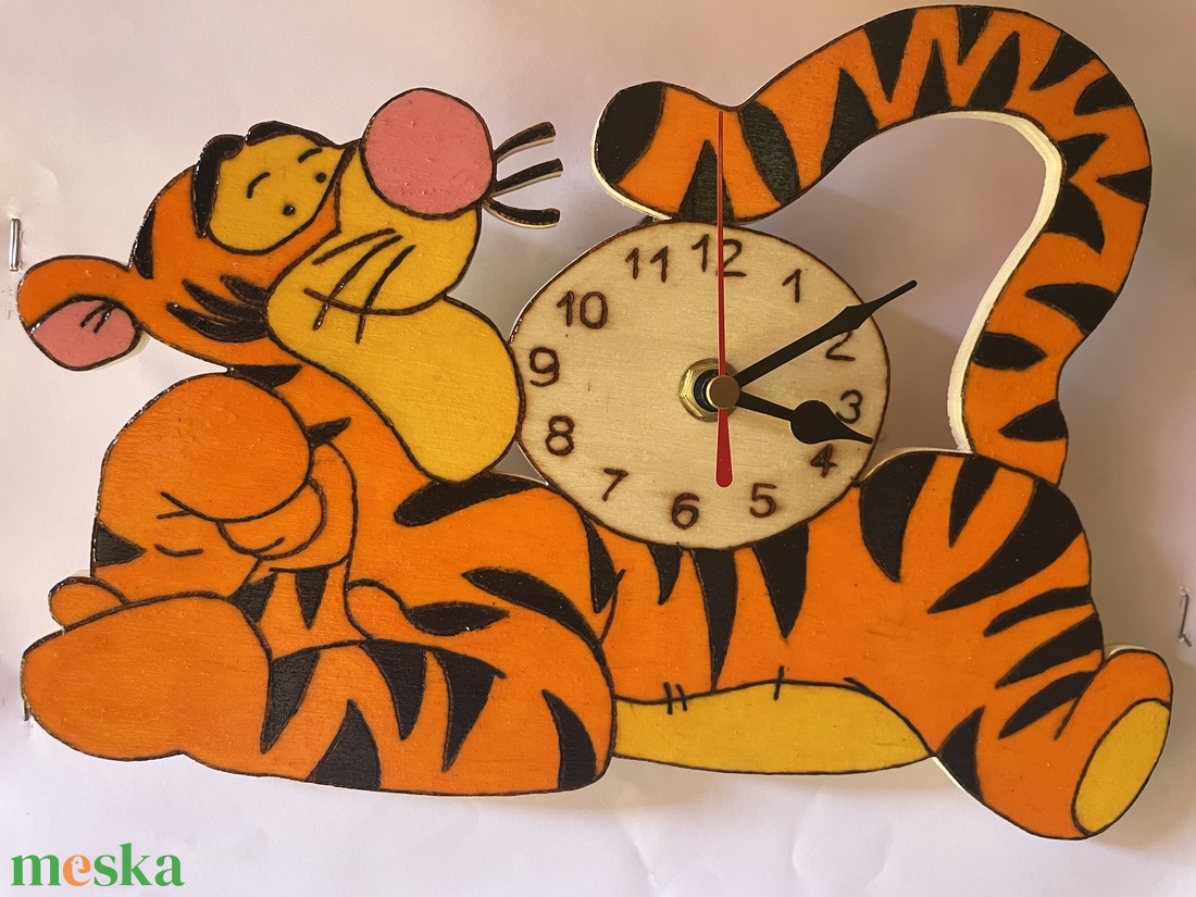 Tigris falióra - otthon & életmód - dekoráció - fali és függő dekoráció - falióra & óra - Meska.hu
