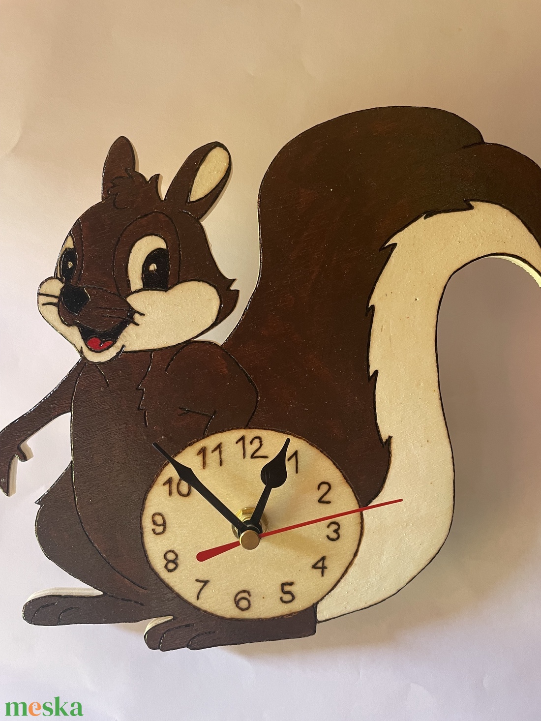 Mókus falióra - otthon & életmód - dekoráció - fali és függő dekoráció - falióra & óra - Meska.hu