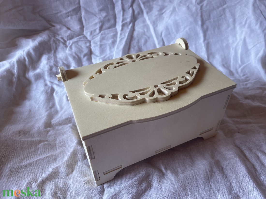 Fa doboz nyitható tetővel - esküvő - emlék & ajándék - doboz - Meska.hu