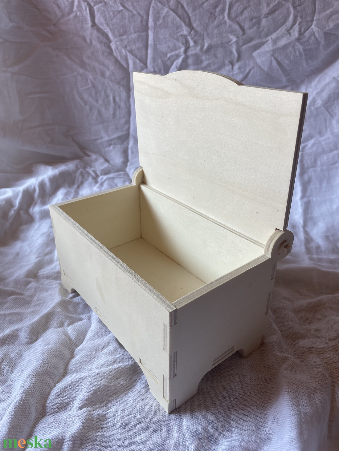 Fa doboz nyitható tetővel - esküvő - emlék & ajándék - doboz - Meska.hu