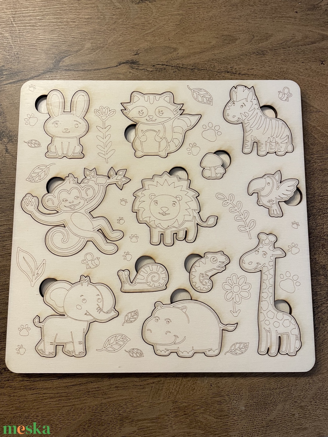 Afrikai állatos puzzle - játék & sport - készségfejlesztő és logikai játék - oktató játékok - Meska.hu Afrikai állatos puzzle - játék & sport - készségfejlesztő és logikai játék - oktató játékok - Meska.hu