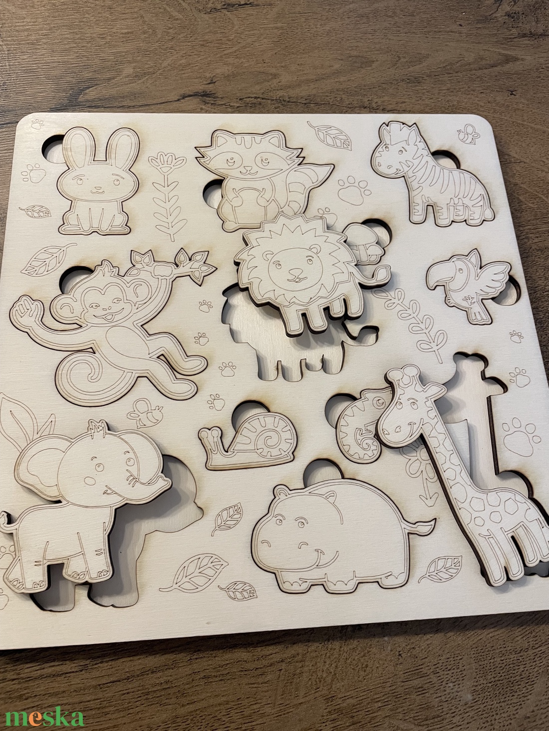 Afrikai állatos puzzle - játék & sport - készségfejlesztő és logikai játék - oktató játékok - Meska.hu Afrikai állatos puzzle - játék & sport - készségfejlesztő és logikai játék - oktató játékok - Meska.hu