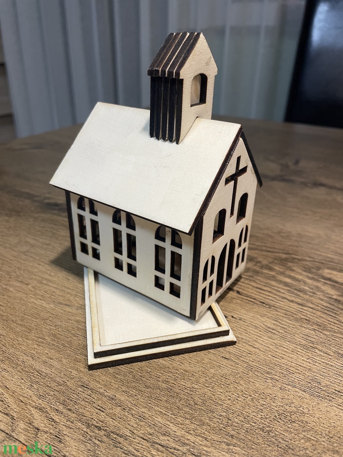 Mini templom  - esküvő - dekoráció - asztaldísz - Meska.hu