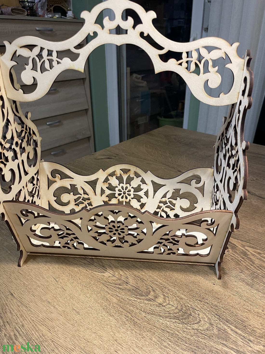 Füles kosár - esküvő - dekoráció - asztaldísz - Meska.hu