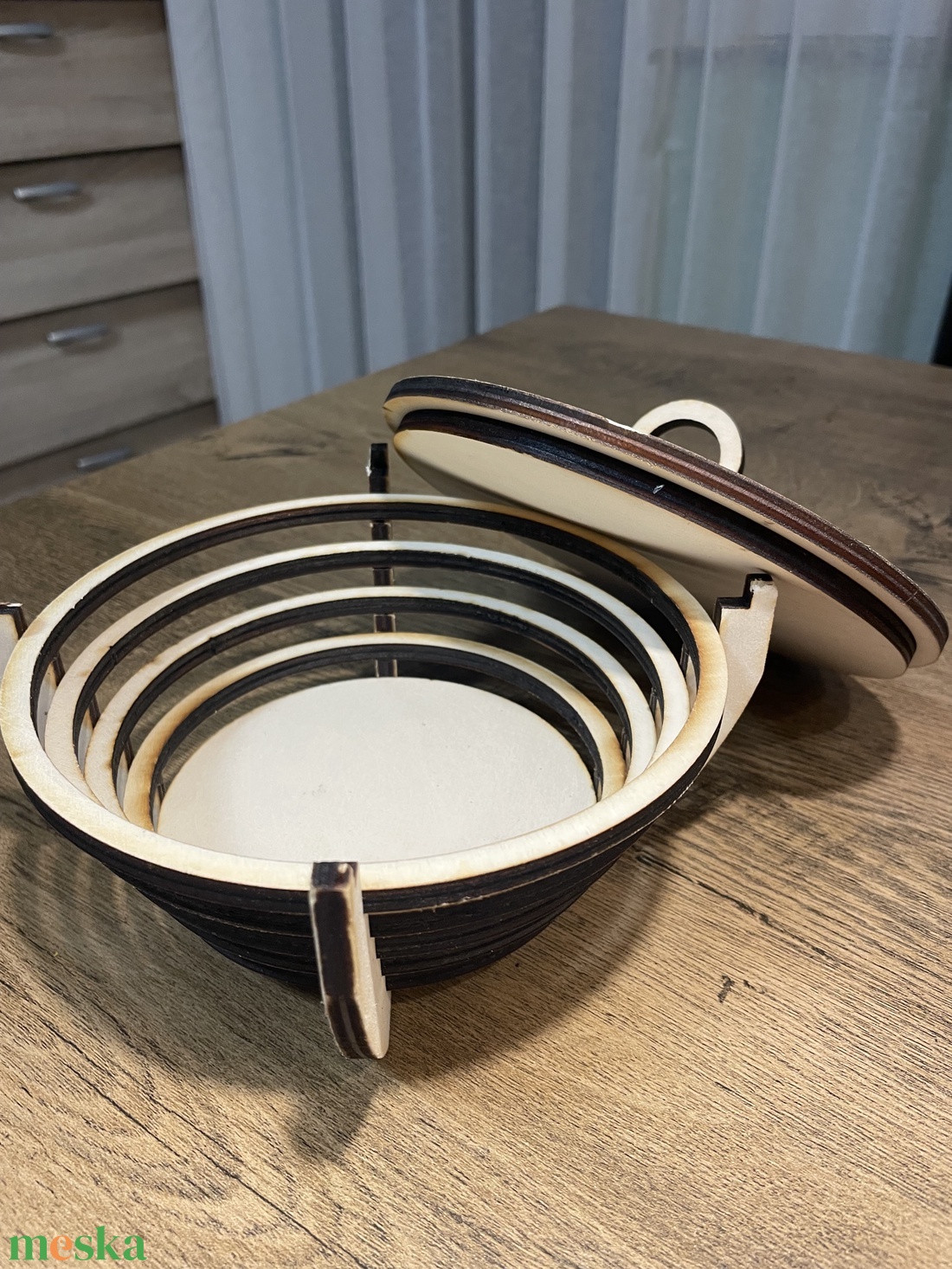 Fedeles asztali tároló - kellékek & szerszámok - hobby fa alapanyag - tároló - Meska.hu