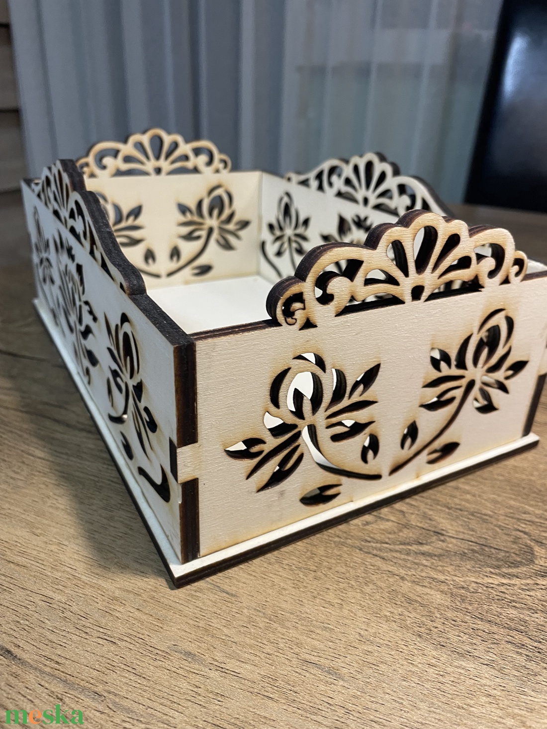 Asztali nagy troló - kellékek & szerszámok - hobby fa alapanyag - tároló - Meska.hu