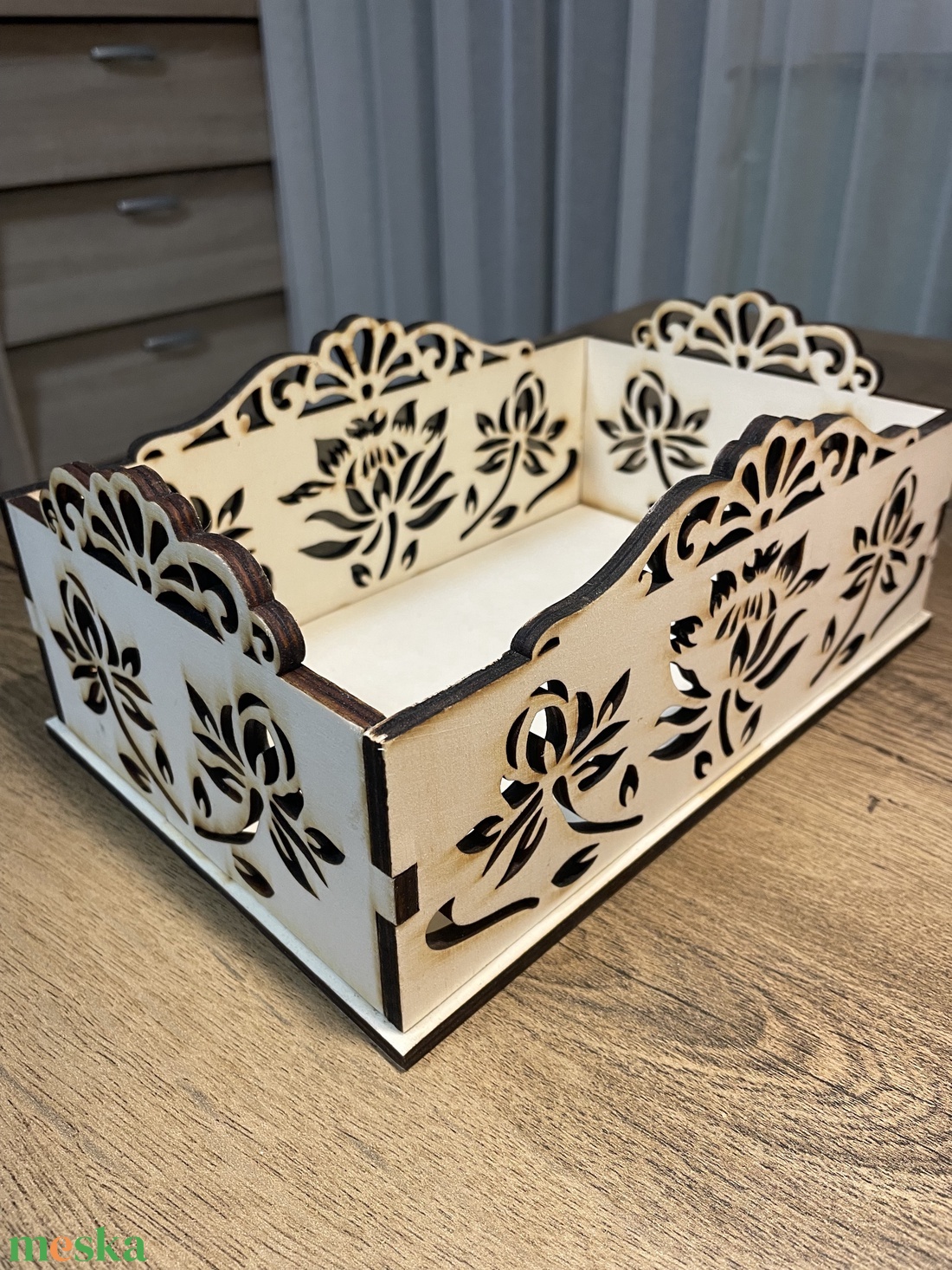 Asztali nagy troló - kellékek & szerszámok - hobby fa alapanyag - tároló - Meska.hu