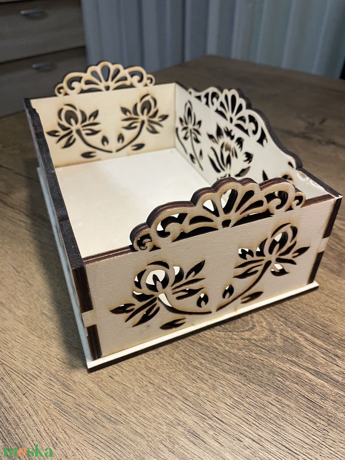 Asztali nagy troló - kellékek & szerszámok - hobby fa alapanyag - tároló - Meska.hu