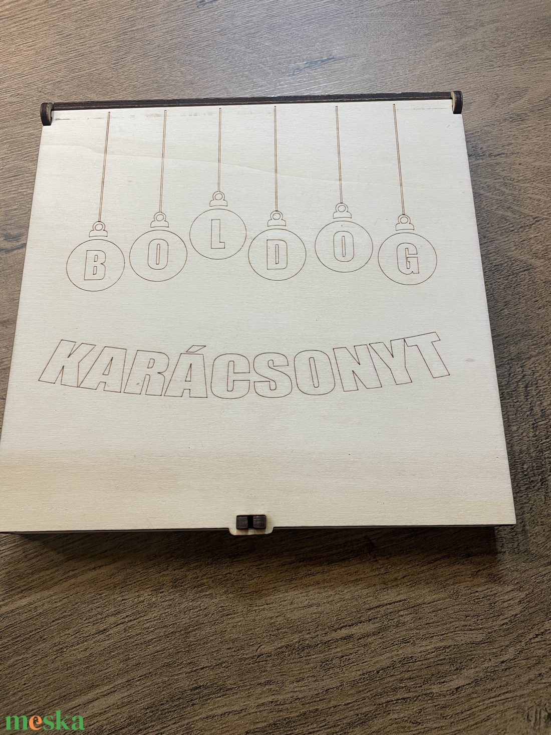 Karácsonyfadísz dobozban - karácsony - karácsonyi lakásdekoráció - karácsonyfadíszek - Meska.hu