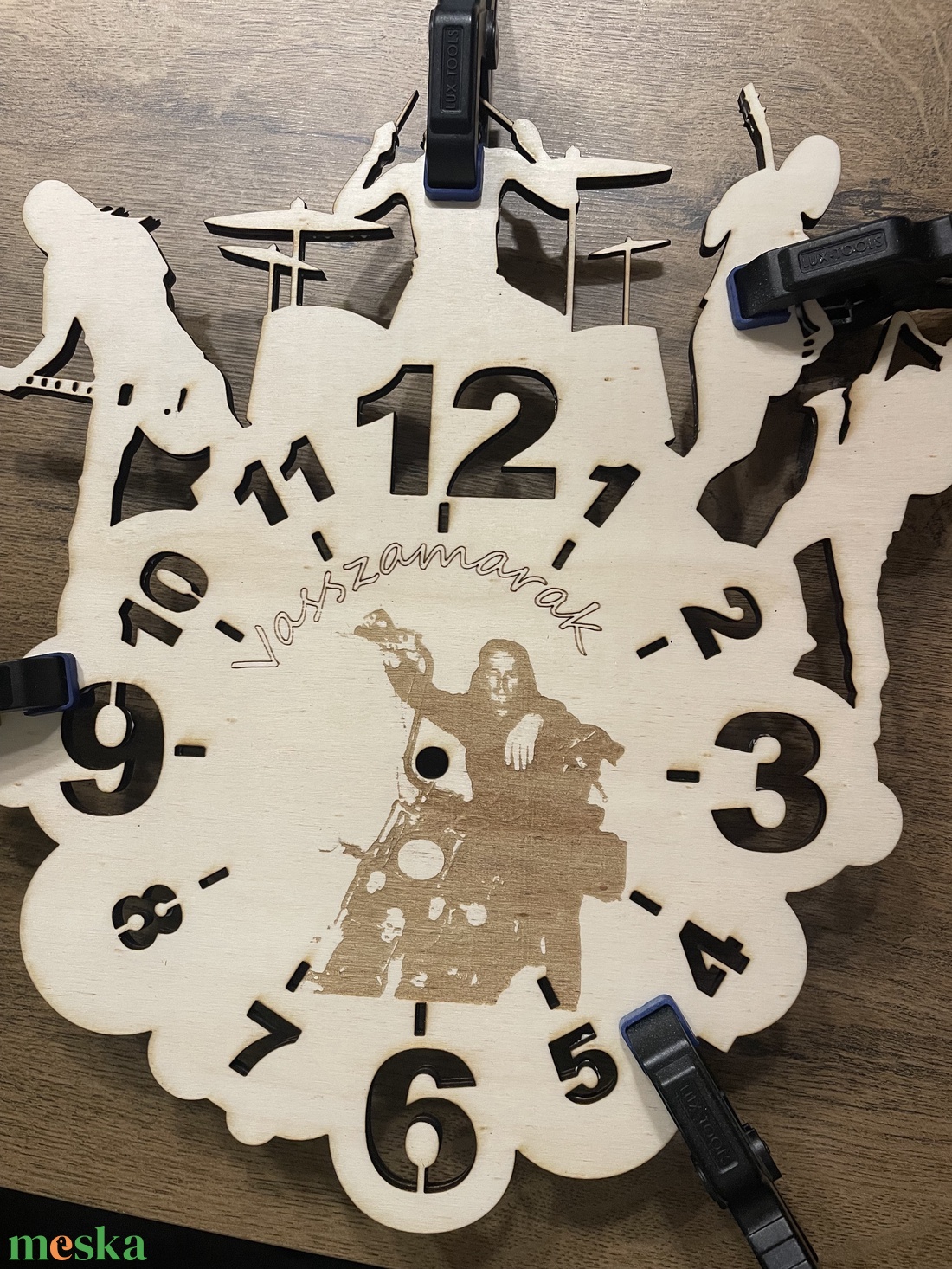 Rock banda falióra  - otthon & életmód - dekoráció - fali és függő dekoráció - falióra & óra - Meska.hu