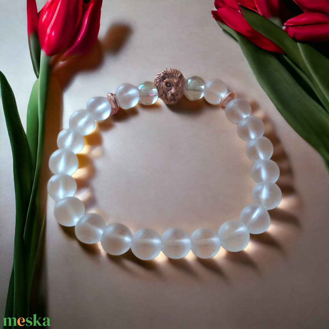 Energiakő ásvány női karkötő - ékszer - karkötő - gyöngyös karkötő - Meska.hu