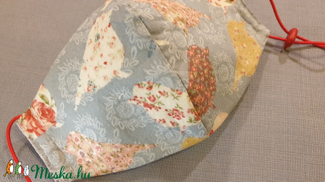 Nyári madaras maszk, halványkék női arcmaszk, romantikus textil maszk, állítható fülű maszk - női - női - Meska.hu Nyári madaras maszk, halványkék női arcmaszk, romantikus textil maszk, állítható fülű maszk - női - női - Meska.hu