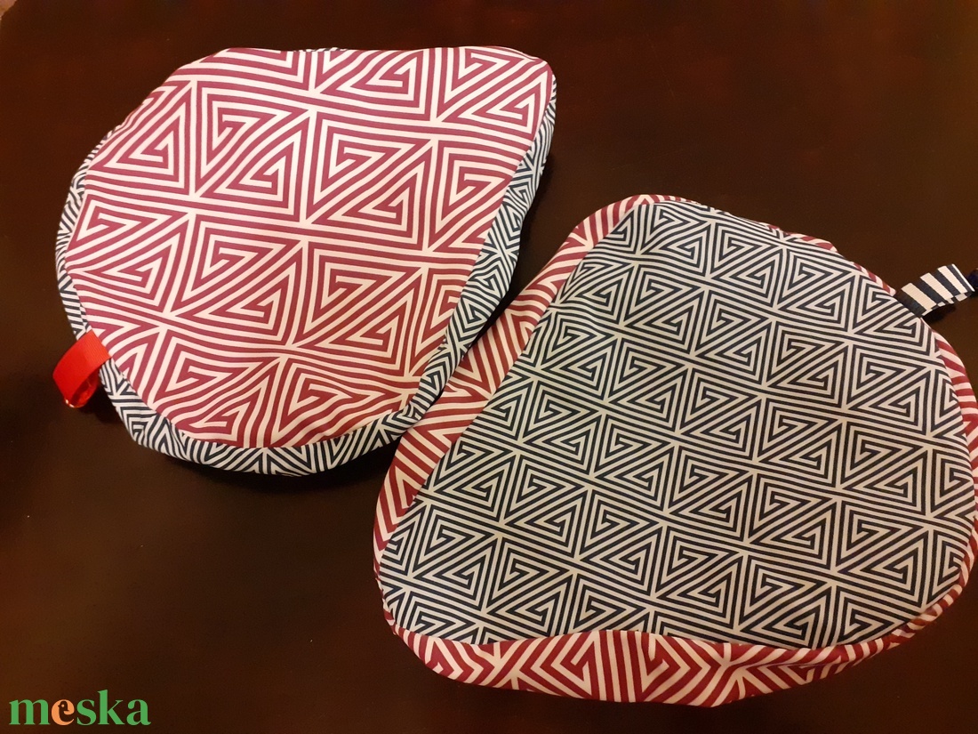 Mintás biciklihuzat, textil nyeregvédő op-art mintával 2 változatban - játék & sport - sport és kikapcsolódás - kerékpározás - nyereghuzat - Meska.hu