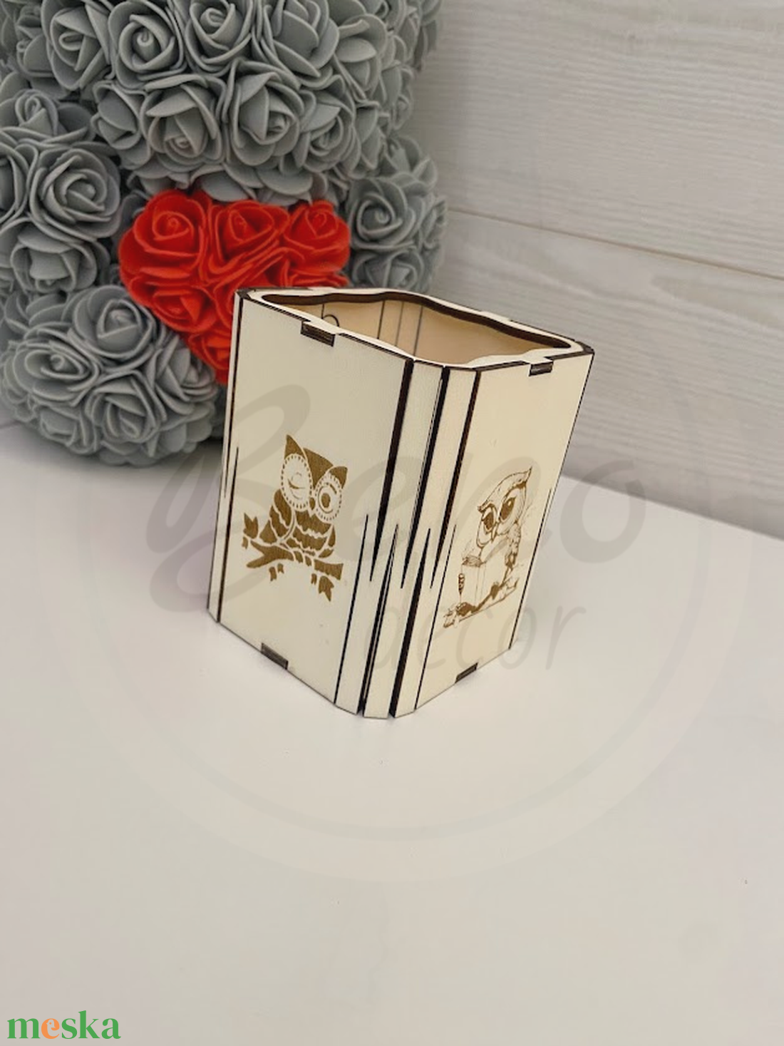 Gravírozott ceruzatartó - otthon & életmód - papír, írószer - ceruza & toll - Meska.hu