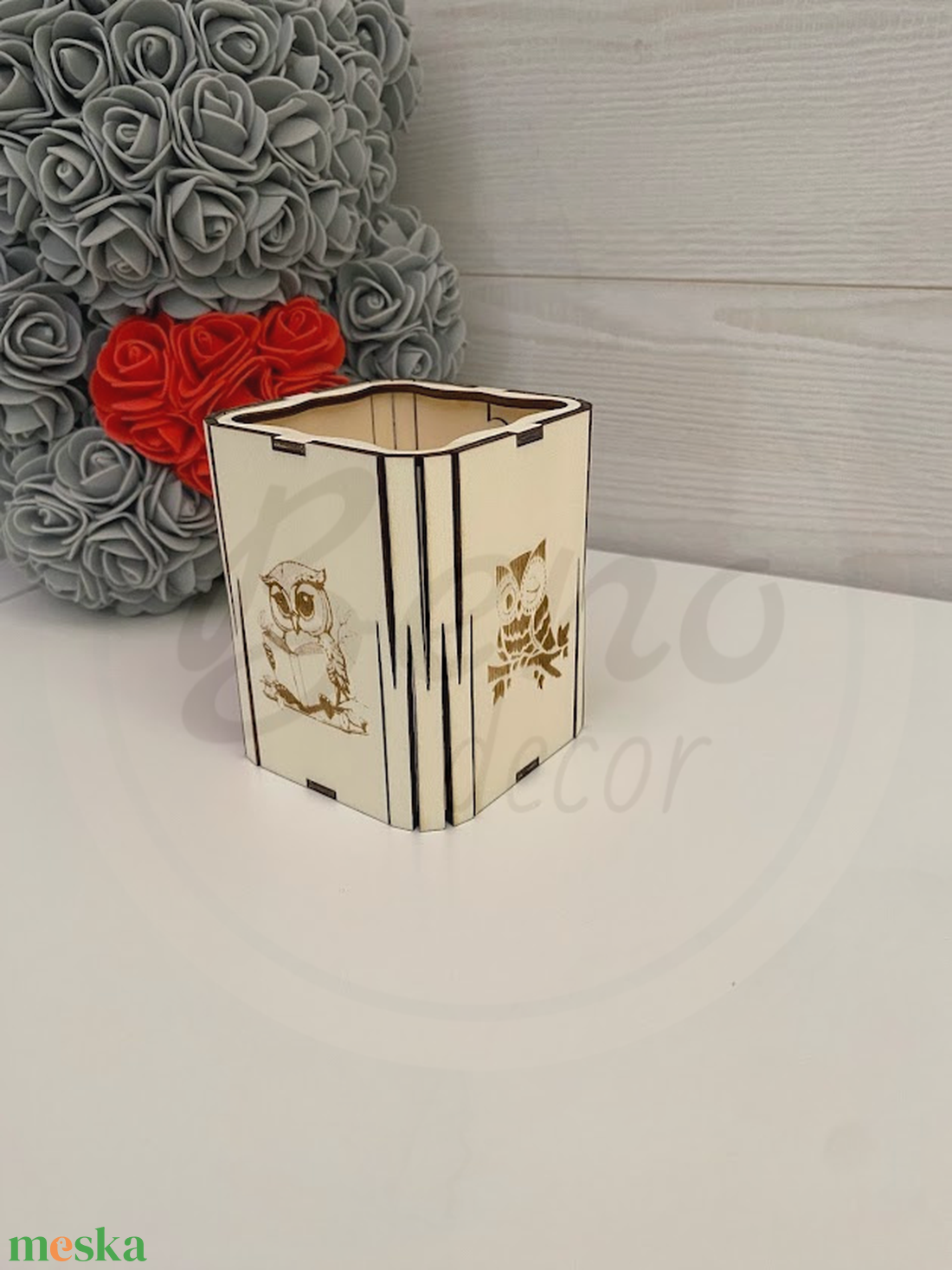 Gravírozott ceruzatartó - otthon & életmód - papír, írószer - ceruza & toll - Meska.hu