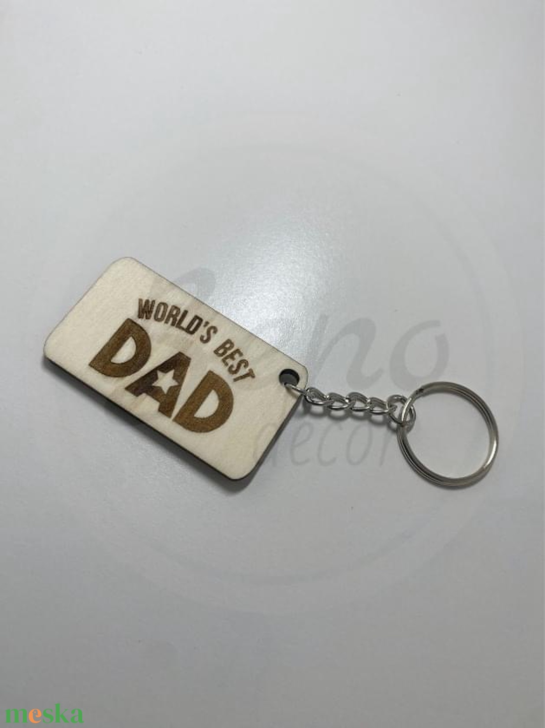 Apák napi kulcstartó - worlds best dad felirat - táska & tok - kulcstartó & táskadísz - kulcstartó - Meska.hu