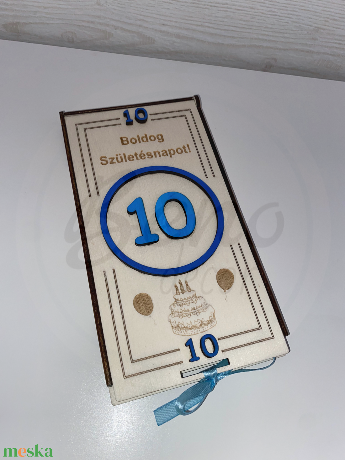 Pénz/utalványátadó doboz Születésnapra - otthon & életmód - dekoráció - asztal és polc dekoráció - díszdoboz - Meska.hu
