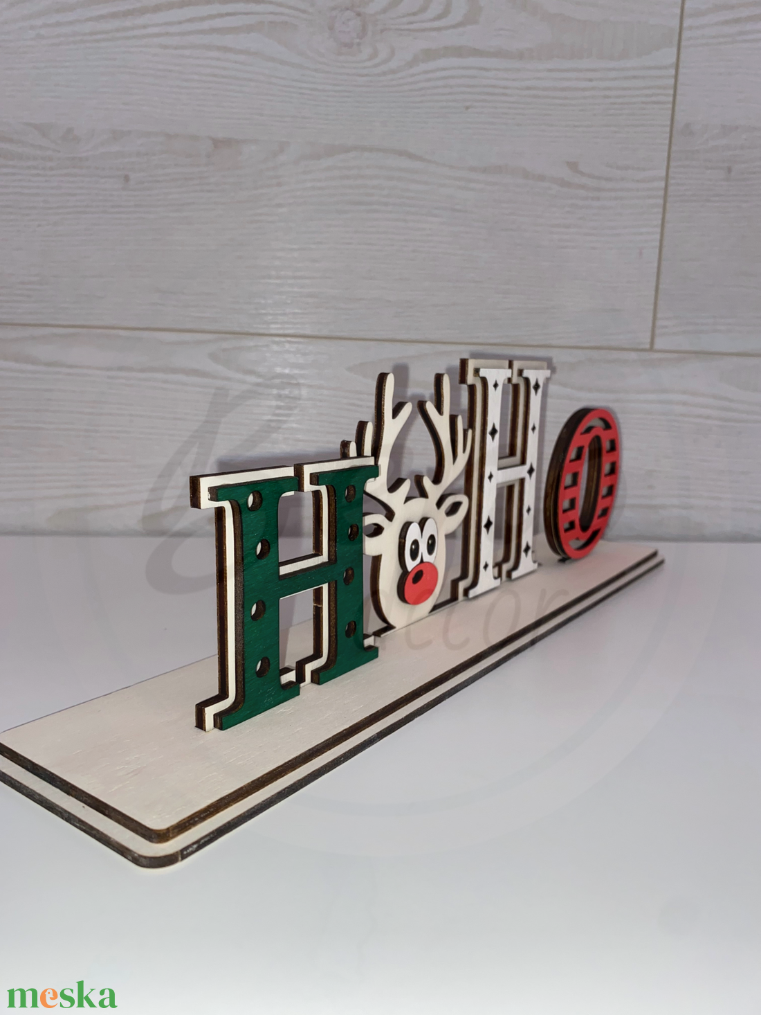 HoHoHo asztali dekoráció - rénszarvas - karácsony - karácsonyi lakásdekoráció - karácsonyi lakásdíszek - Meska.hu HoHoHo asztali dekoráció - rénszarvas - karácsony - karácsonyi lakásdekoráció - karácsonyi lakásdíszek - Meska.hu