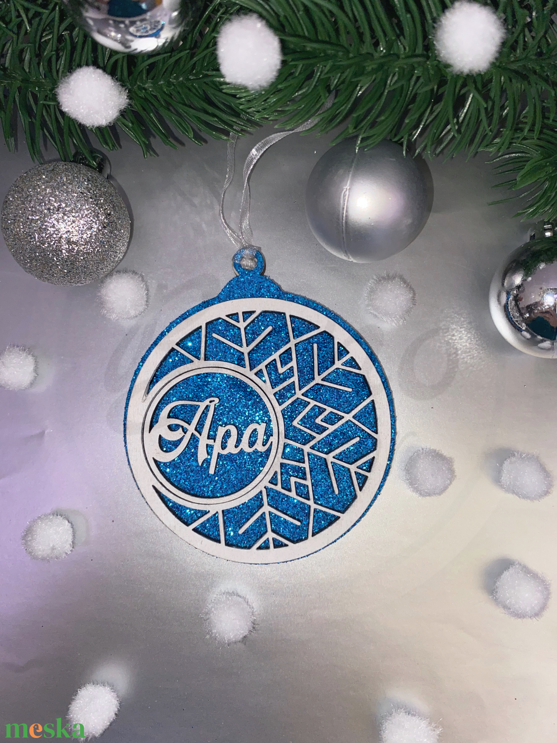 Karácsonyfadísz - Apa/Dad felirat - karácsony - karácsonyi lakásdekoráció - karácsonyfadíszek - Meska.hu