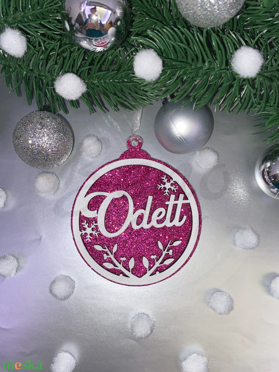 Neves karácsonyfadísz - karácsony - karácsonyi lakásdekoráció - karácsonyfadíszek - Meska.hu