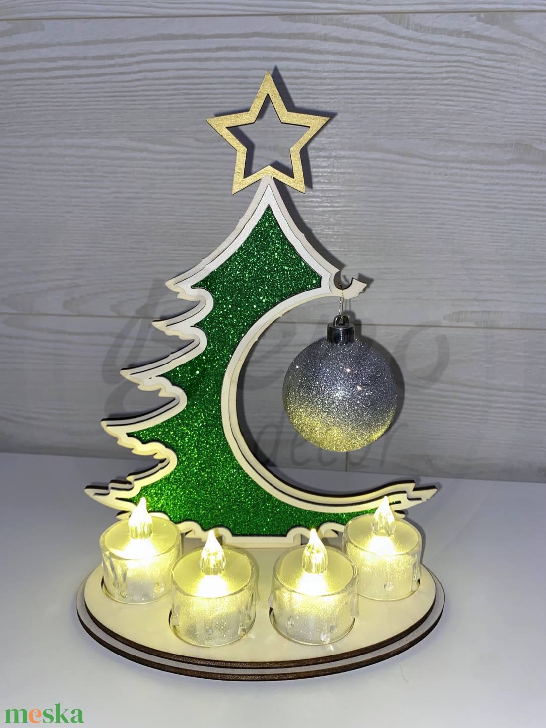 Karácsonyfa dekoráció  - karácsony - karácsonyi lakásdekoráció - karácsonyi lakásdíszek - Meska.hu