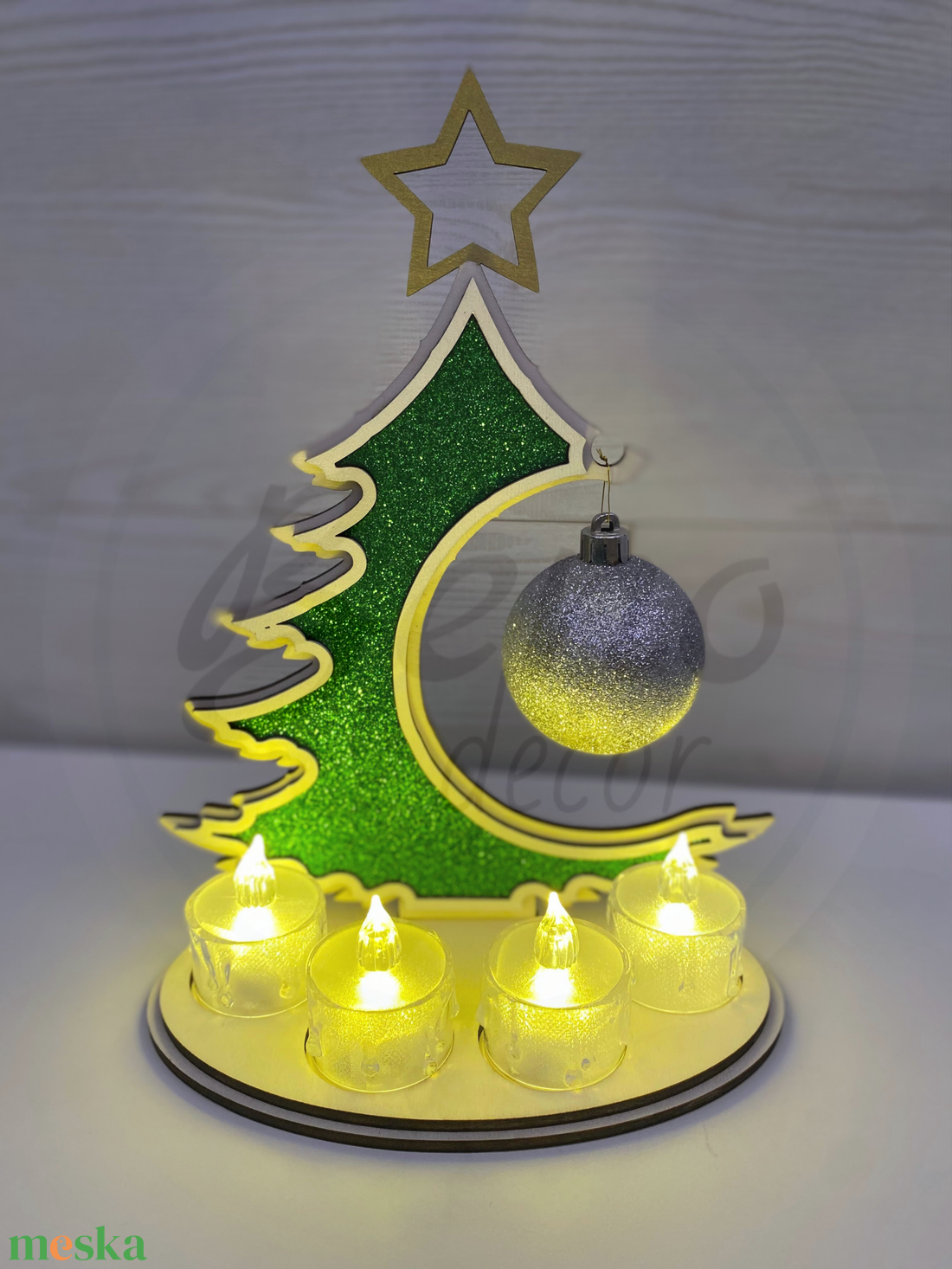 Karácsonyfa dekoráció  - karácsony - karácsonyi lakásdekoráció - karácsonyi lakásdíszek - Meska.hu