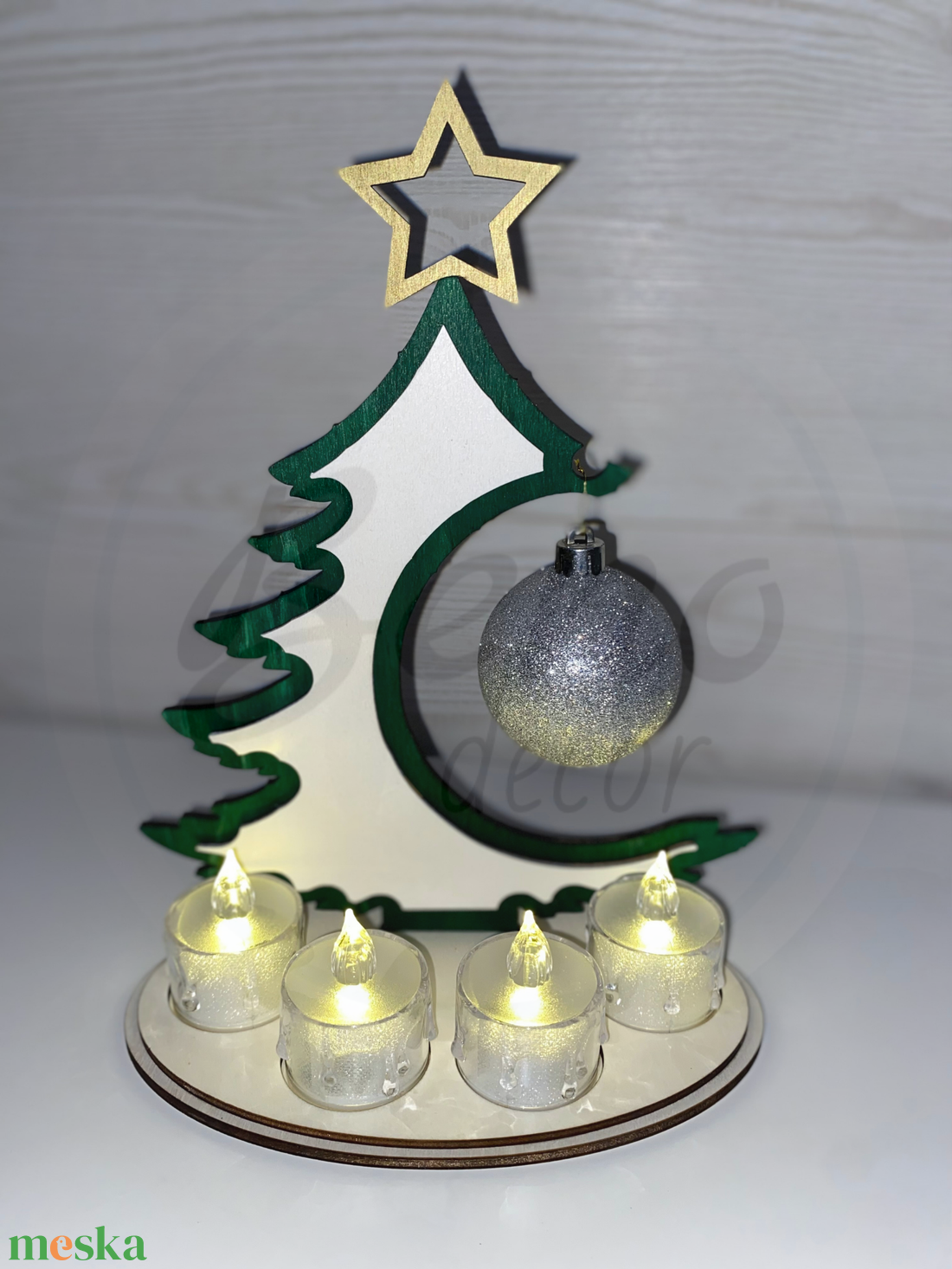Karácsonyfa dekoráció  - karácsony - karácsonyi lakásdekoráció - karácsonyi lakásdíszek - Meska.hu