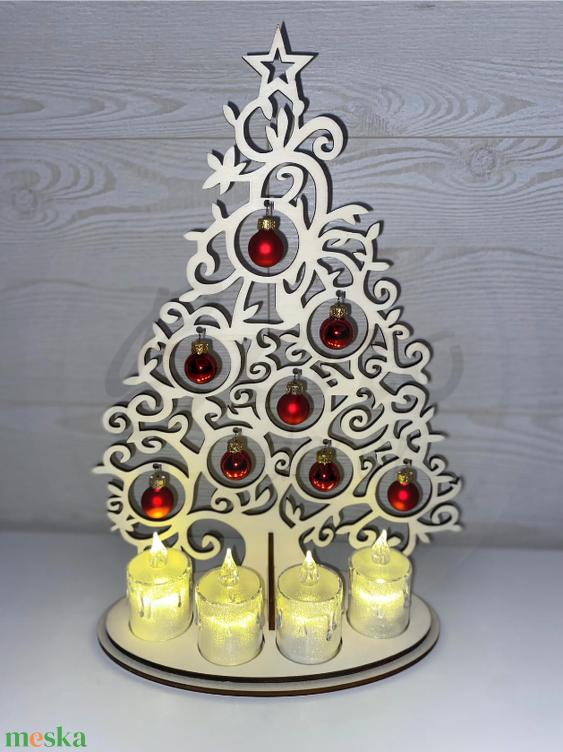 Karácsonyfa dekoráció  - karácsony - karácsonyi lakásdekoráció - karácsonyi lakásdíszek - Meska.hu