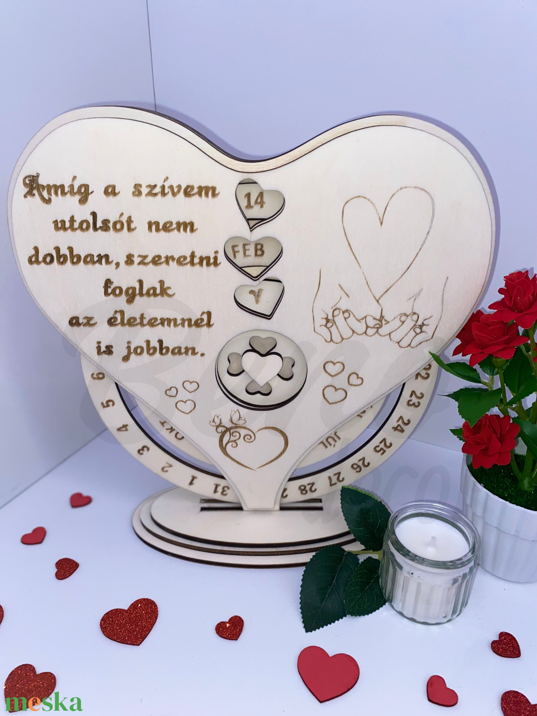 Szív alakú öröknaptár - szöveggel - otthon & életmód - dekoráció - fali és függő dekoráció - falinaptár & öröknaptár - Meska.hu Szív alakú öröknaptár - szöveggel - otthon & életmód - dekoráció - fali és függő dekoráció - falinaptár & öröknaptár - Meska.hu