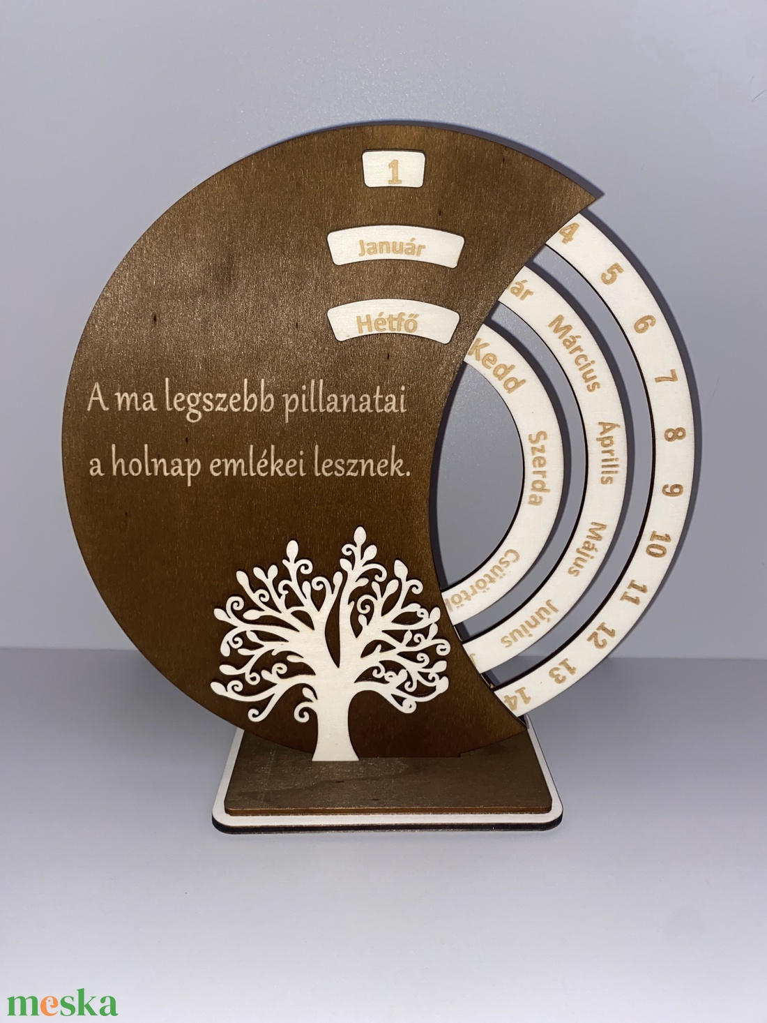 Öröknaptár - szöveggel - otthon & életmód - dekoráció - fali és függő dekoráció - falinaptár & öröknaptár - Meska.hu