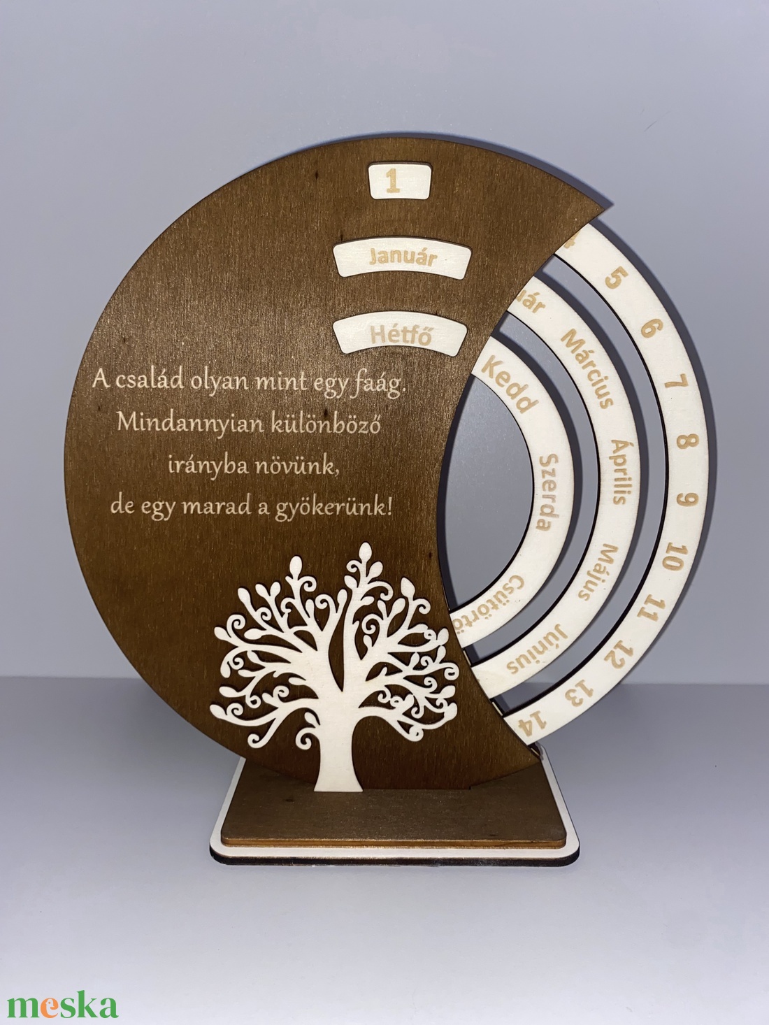 Öröknaptár - szöveggel - otthon & életmód - dekoráció - fali és függő dekoráció - falinaptár & öröknaptár - Meska.hu