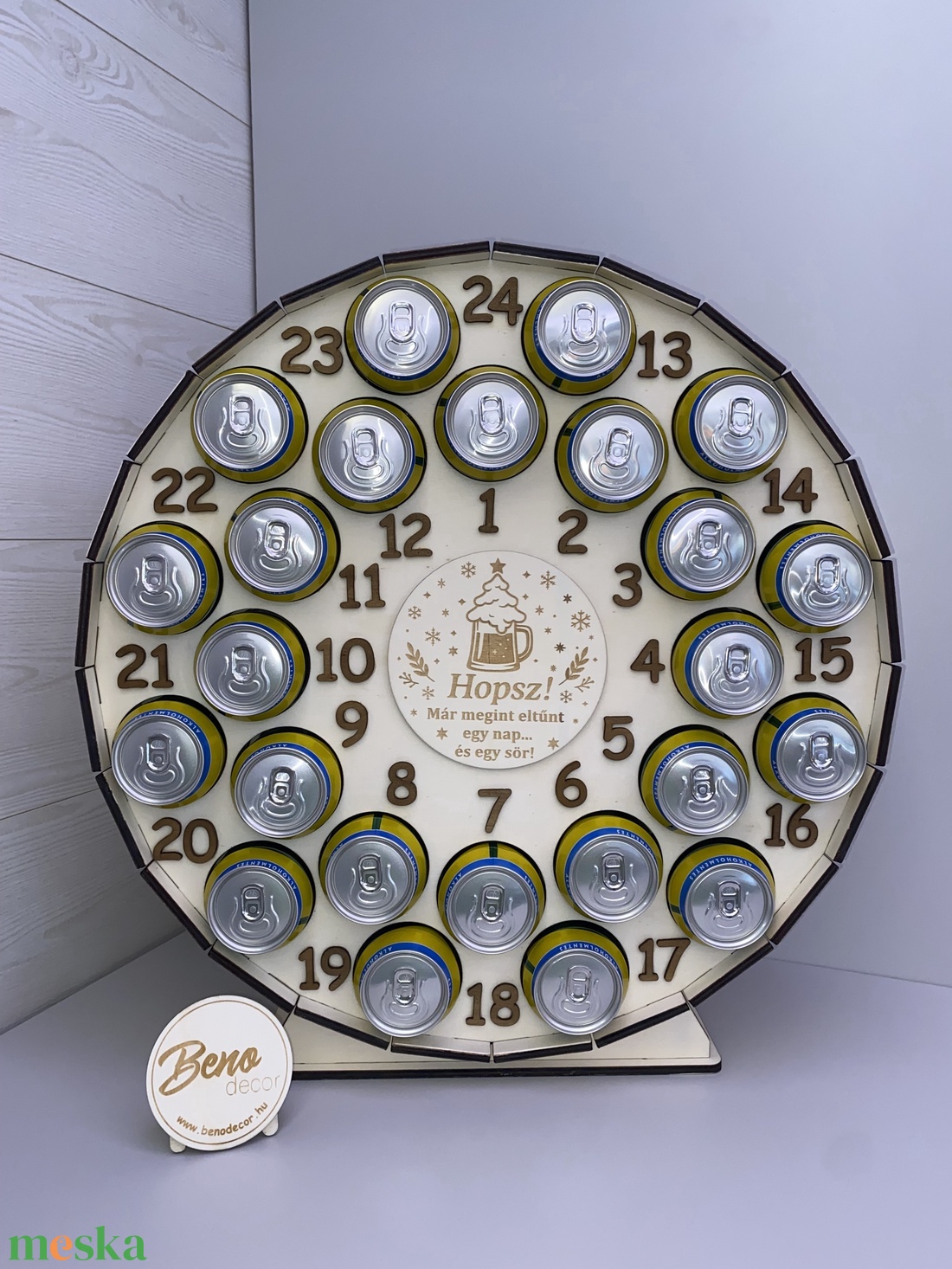Sörös adventi naptár  24 napos sörösdoboz tartó - karácsony - adventi díszek - adventi naptár - Meska.hu