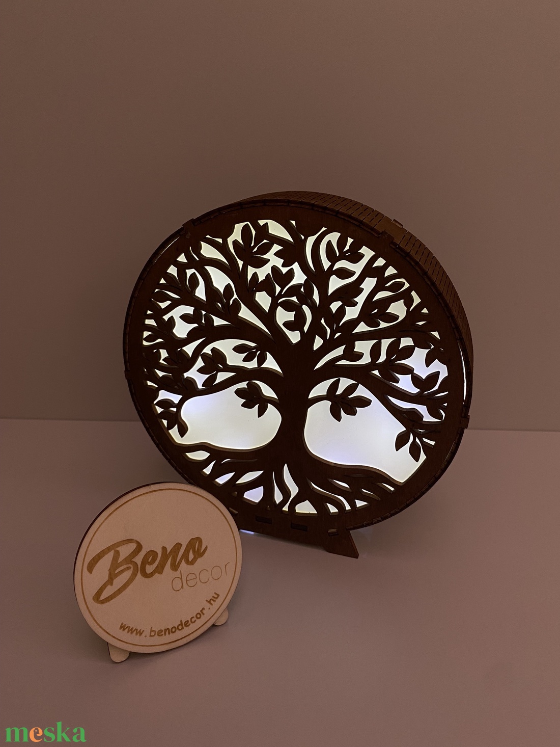 Világító életfa dekoráció - otthon & életmód - dekoráció - asztal és polc dekoráció - asztaldísz - Meska.hu