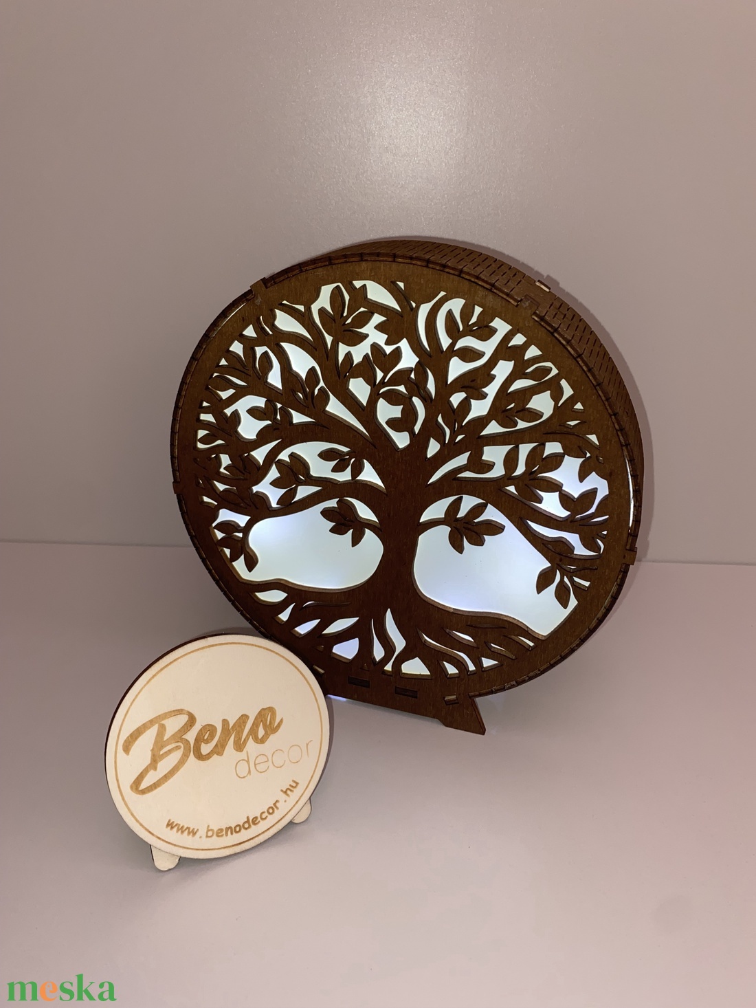 Világító életfa dekoráció - otthon & életmód - dekoráció - asztal és polc dekoráció - asztaldísz - Meska.hu