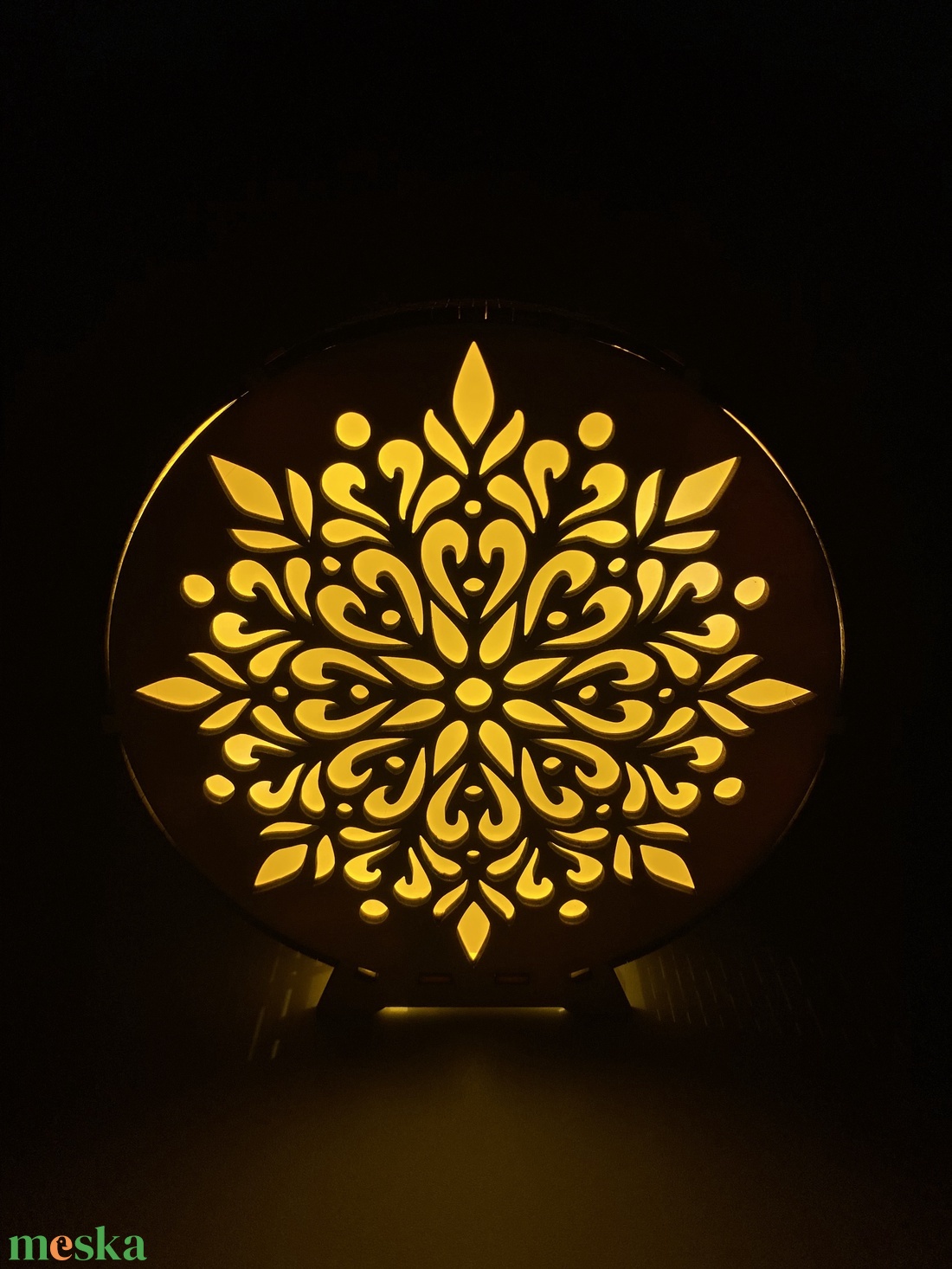 Virágmintás hangulatlámpa - otthon & életmód - dekoráció - asztal és polc dekoráció - asztaldísz - Meska.hu